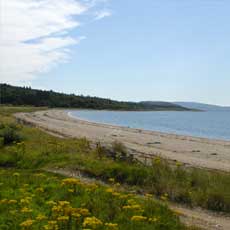 Sandy beach in Scotland for holiday house