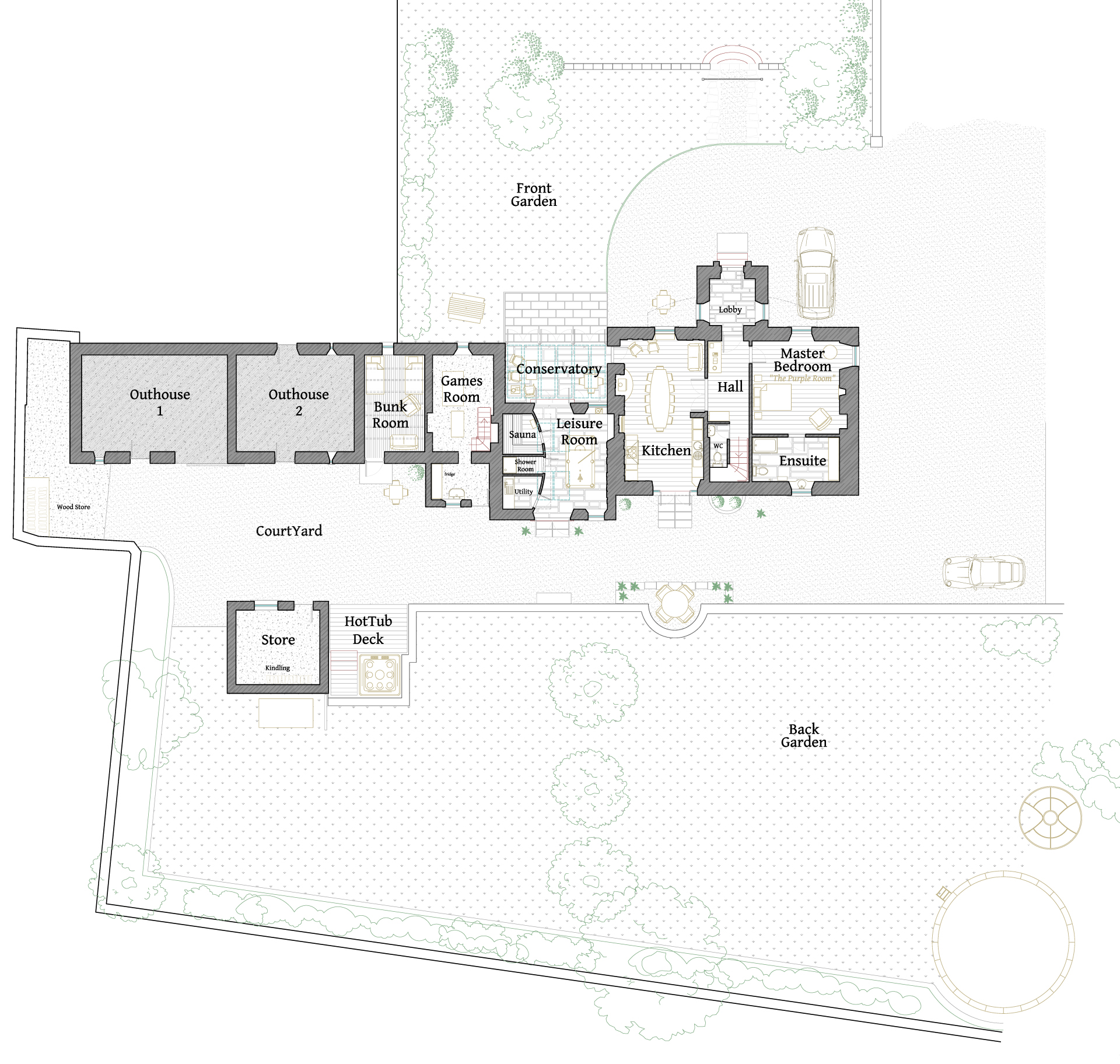 floor plans of Kilfinan Holiday House