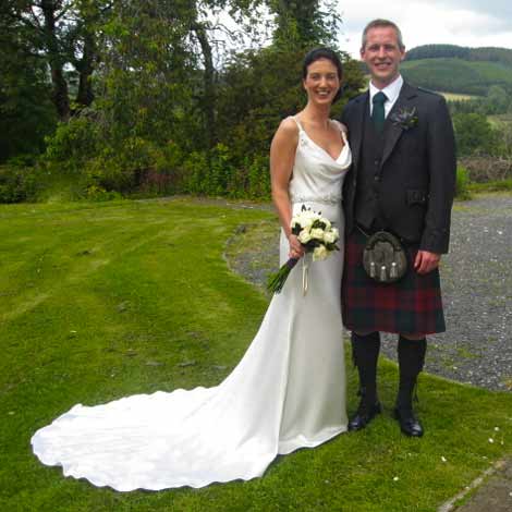 Scottish Wedding at Kilfinan holiday house