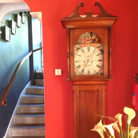 New grandfather clock at kilfinan holiday home