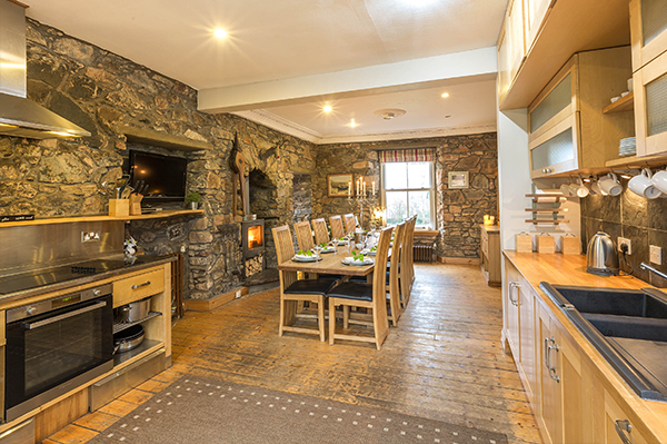 Stunning open plan kitchen at holiday house