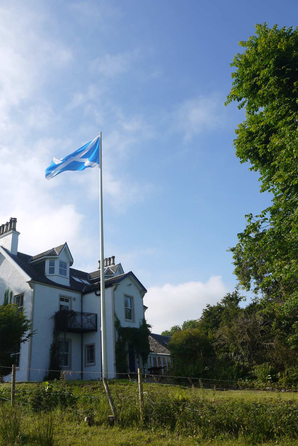 Scottish holiday house flag