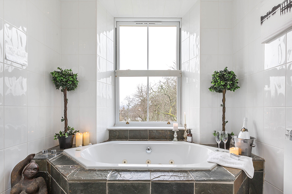 a luxury spa bath for house guests