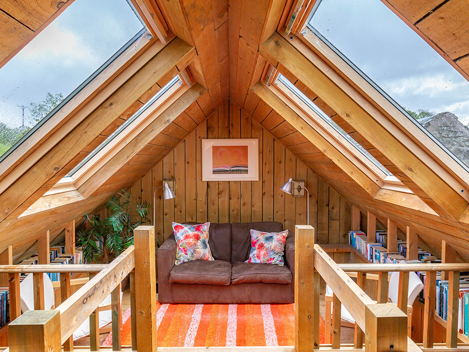 A secret hideaway for kids above the leisure roof rafters