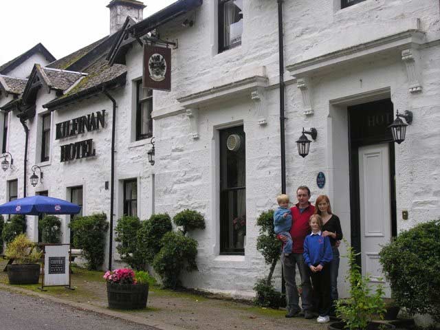 A traditional Scottish country hotel across the road from Kilfinan House