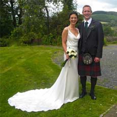 A traditional Scottish Wedding at our holiday house