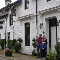A traditional Scottish country hotel across the road from Kilfinan House