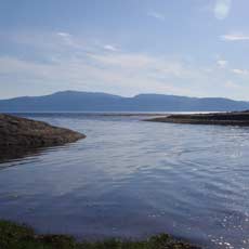 Sandy beach in Scotland for holiday house