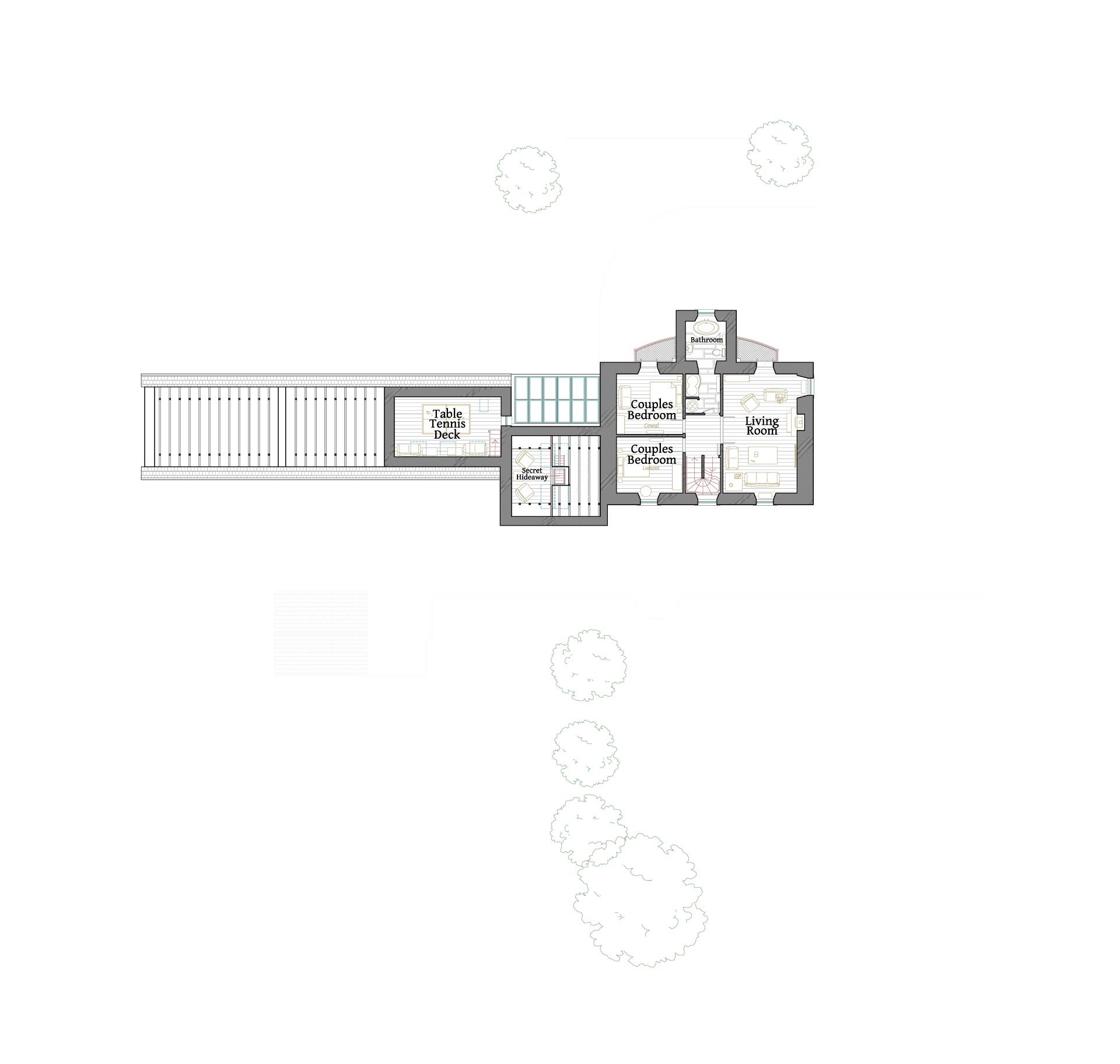 floor plans of Kilfinan Holiday House